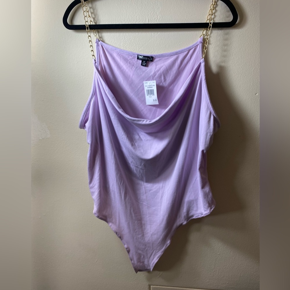 NWT Lavender Bodysuit 2X